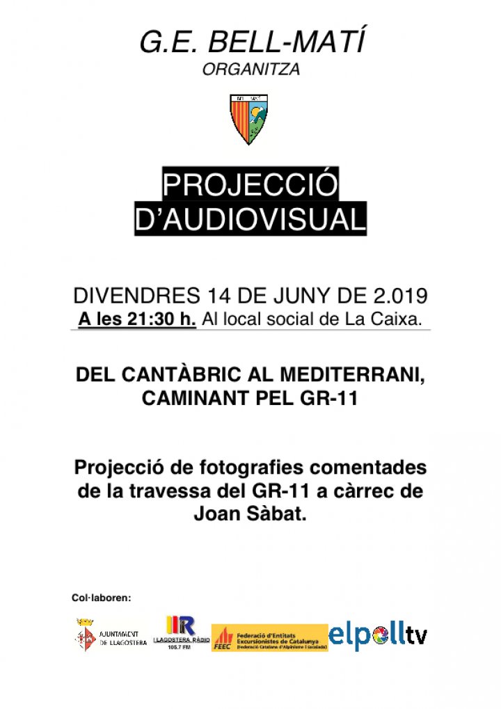 Projecció audiovisual
