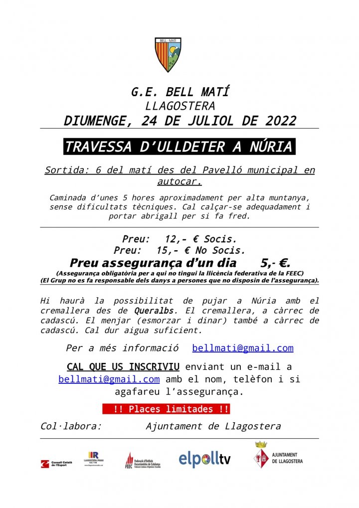 Cartell G.E. Bell Matí Cartell G.E. Bell Matí
