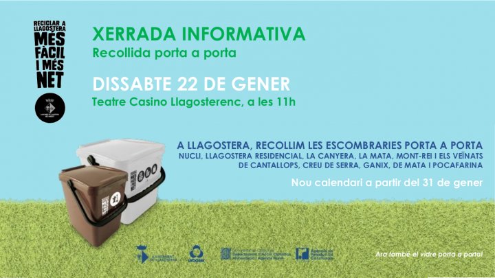 Canvis i millores en el servei de recollida d’escombraries a Llagostera cartell reunió medi ambient