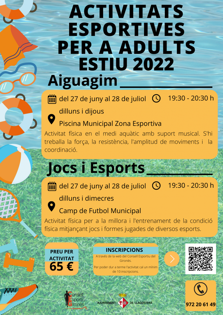 Activitats esportives per adults 2022