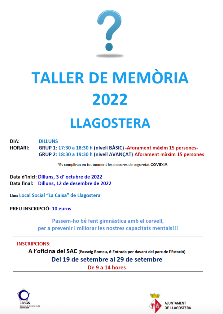 Taller de Memòria