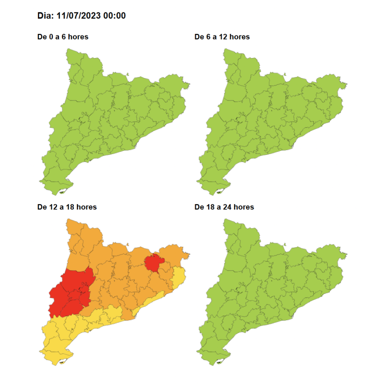 Protecció Civil activa l'alerta del PROCICAT 