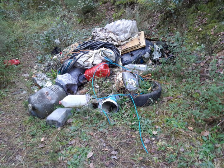 Deixalles recollides durant una de les sortides. Matinal de recollida de deixalles a l'entorn de Llagostera